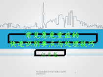 常见急危重症的快速识别要点及药物的使用方法课件