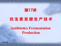 第17讲-抗生素发酵生产工艺学课件