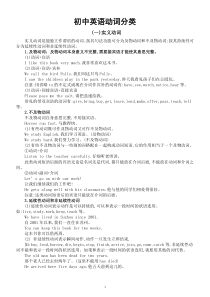 初中英语中考专题复习——动词分类（实义动词+系动词+助动词+情态动词）