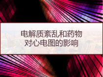 电解质紊乱和药物对心电图的影响-课件