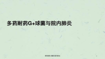 多药耐药G球菌与院内肺炎课件