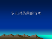 多重耐药菌的管理医学课件