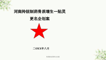 骨质增生药更名企划案课件