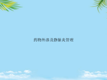 教培用药物外渗及静脉炎管理课件