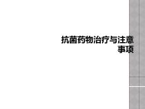 抗菌药物治疗与注意事项课件
