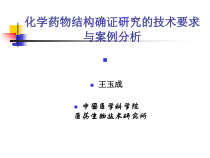 化学药物结构确证研究的技术要求与案例分析课件