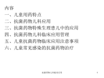 抗菌药物儿科临床应用课件