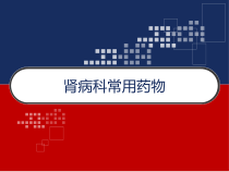 肾病科常用药物-课件