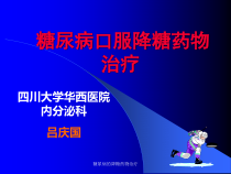 糖尿病的降糖药物治疗课件