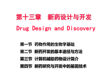 投13-1药物作用生物学基础d讲义课件