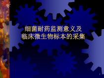 细菌耐药监测意义及临床微生物标本的采集教学课件