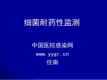 细菌耐药性监测课件