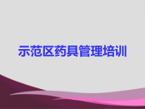 乡村级药具培训课件