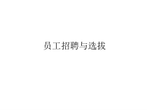 人力资源培训课件之员工招聘与选拔 (2)