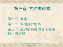 抗肿瘤药物第一节概述第二节常用抗肿瘤药第三节抗课件