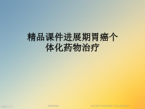 课件进展期胃癌个体化药物治疗