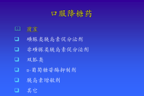 口服降糖药知识课件
