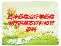 临床药物治疗学药物治疗的基本过程和其原则培训课件
