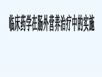临床药学在肠外营养治疗中的实施课件