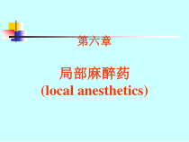 麻醉药理学第六章局部麻醉药课件