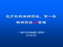 麻醉药品及一类精神药品培训课件