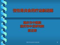 慢性胃炎药食疗法新进展课件