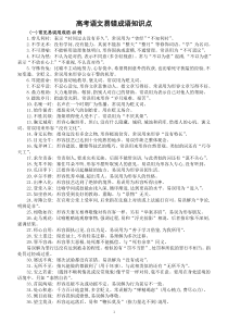 高中语文高考易错成语知识点整理（共四大类）