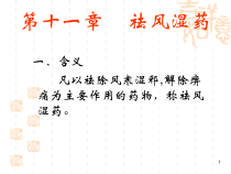 祛风湿药介绍课件