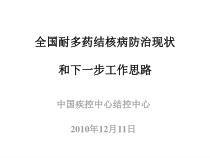 全国耐多药结核病防治现状与下一步工作思路课件