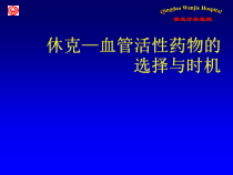 休克血管活性药物的选择与时机课件