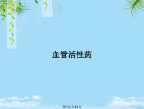 血管活性药全面版课件