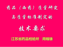 药品西药质量研究与质量标准制定的技术要求109课件