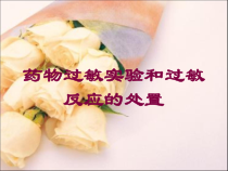 药物过敏实验和过敏反应的处置培训课件