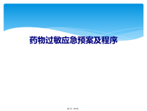 药物过敏应急预案及程序课件