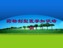 药物剂型医学知识培训培训课件