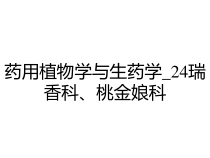 药用植物学与生药学_24瑞香科桃金娘科课件
