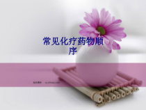 医学常见化疗药物顺序专题培训课件