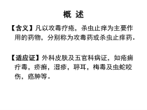 医学课件中药攻毒杀虫止痒药