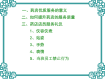 医学课件药店店员服务礼仪