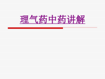 医学理气药中药讲解培训课件