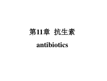 章抗生素药物化学课件
