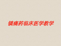 镇痛药临床医学教学培训课件