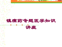镇痛药专题医学知识讲座培训课件