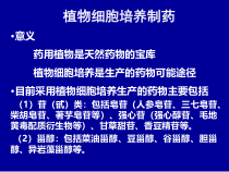 植物细胞培养制药汇总课件