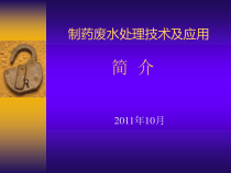 制药废水处理技术及应用简介课件