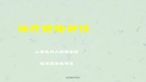 治疗药物评价简介课件