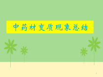 中药材常见变质现象总结课件