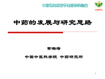 中药的发展及研究思路课件