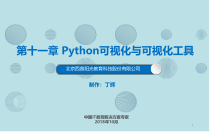 Python基础与大数据应用第十一章-Python可视化和可视化工具课件
