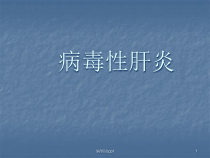 病毒性肝炎护理医学课件